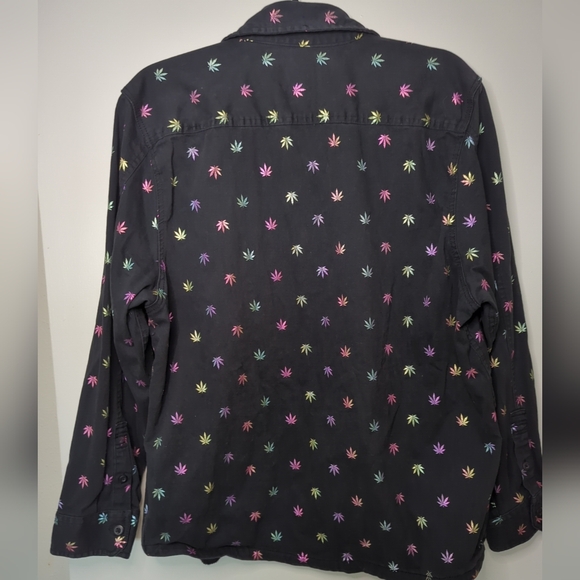 Drill Clothing Company Colorful Leaf Button Shirt XL - Picture 11 of 13